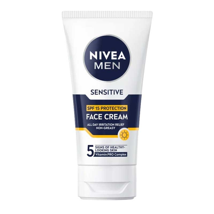 NIVEA - Nivea Men Sensitive Face Cream SPF15 - 75ml - 4005808935321