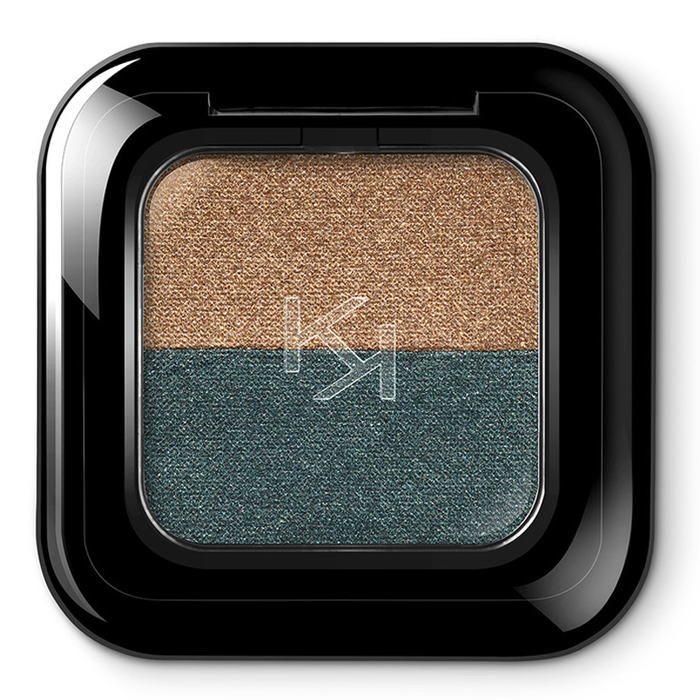 KIKO MILANO - Bright Duo Eyeshadow-15 Classic Gold/Green Teal - 8025272929271