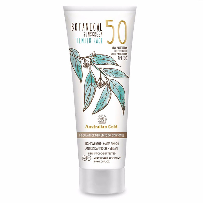 AUSTRALIAN GOLD - Botanical SPF50 Tinted Face - Medium Tan - 88ml - 054402730195