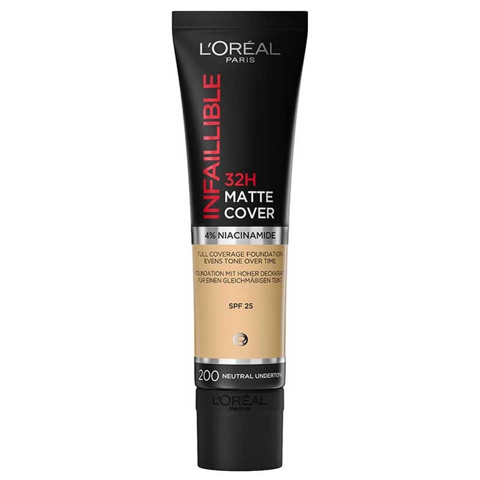 L'ORÉAL PARIS - Infaillible 32H Matte Cover-200 Gold Sand-30ml - 0000030177482