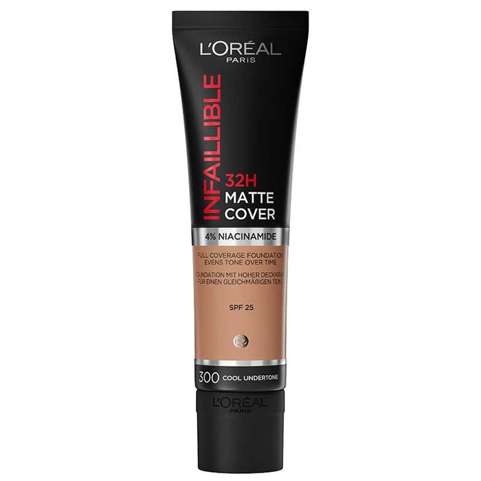 L'ORÉAL PARIS - Infaillible 32H Matte Cover-300 Amber-30ml - 0000030177505