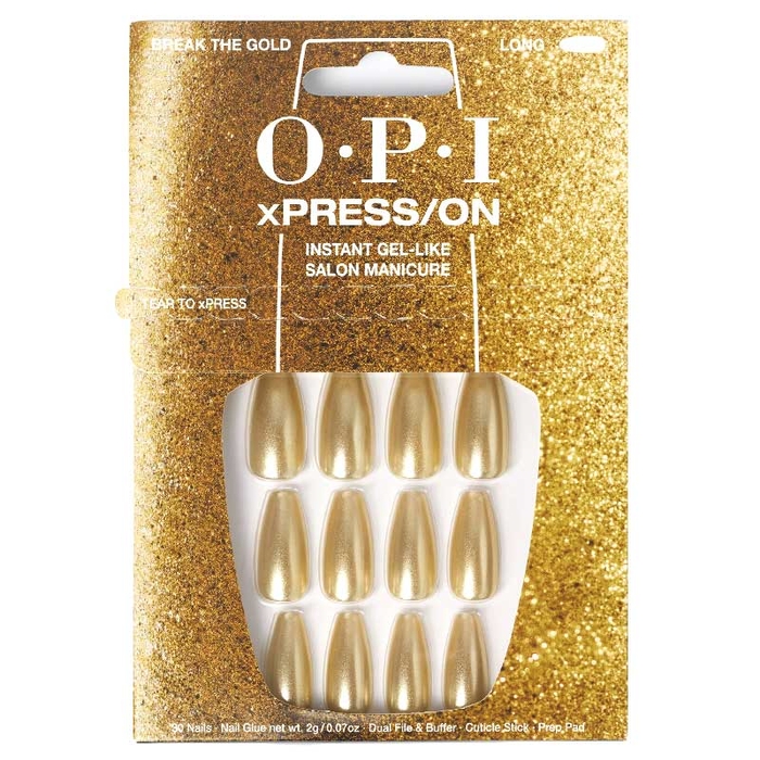 OPI - xPressOn - Long - Break The Gold - 30un - 4064665196023