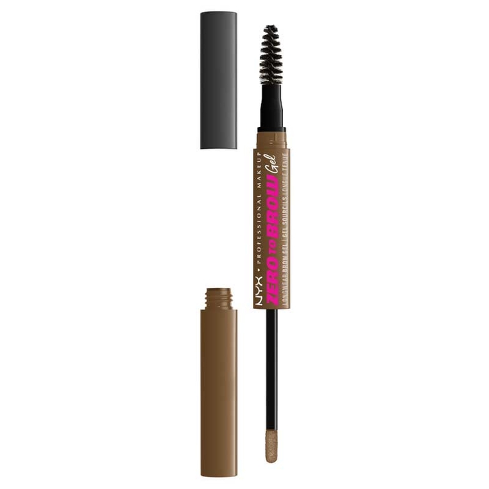 NYX - Zero To Brow Gel - Ash Brown-2ml - 800897232825