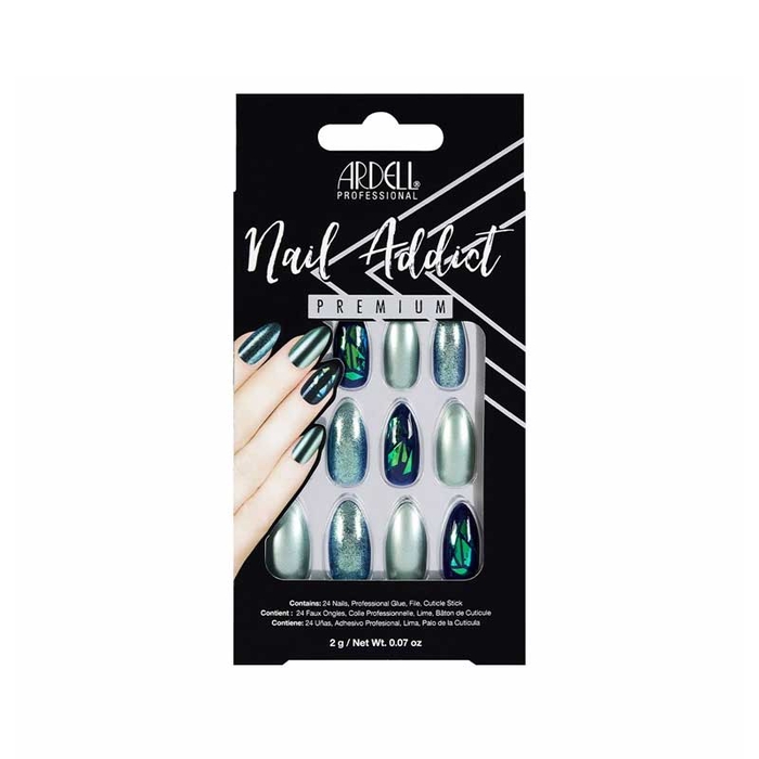 ARDELL - Nail Addict Green Glitter Chrome - 1un - 74764758873