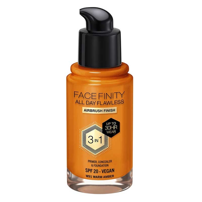MAX FACTOR - Facefinity Flawless Found- W91-Warm Ambar - 30ml - 3616303999551