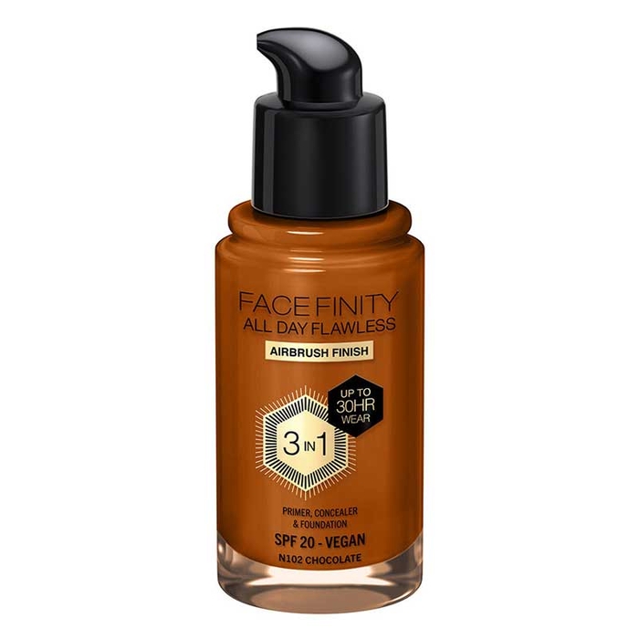 MAX FACTOR - Facefinity Flawless Found- N102-Chocolate - 30ml - 3616303999704