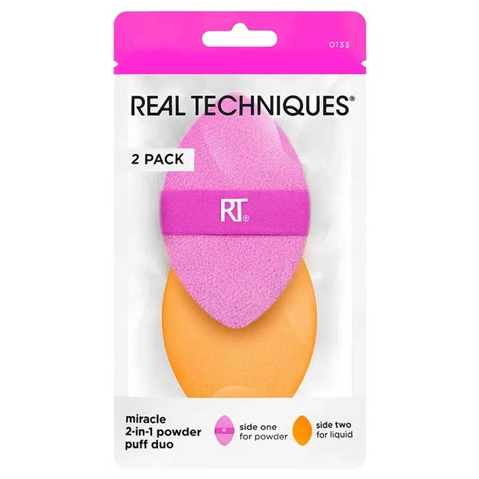 REAL TECHNIQUES - Miracle 2in1 Powder Puff Duo - 2un - 79625440881
