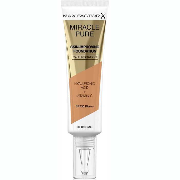 MAX FACTOR - Miracle Pure Foundation SPF30 - 80 Bronze 30ml - 3616302638765