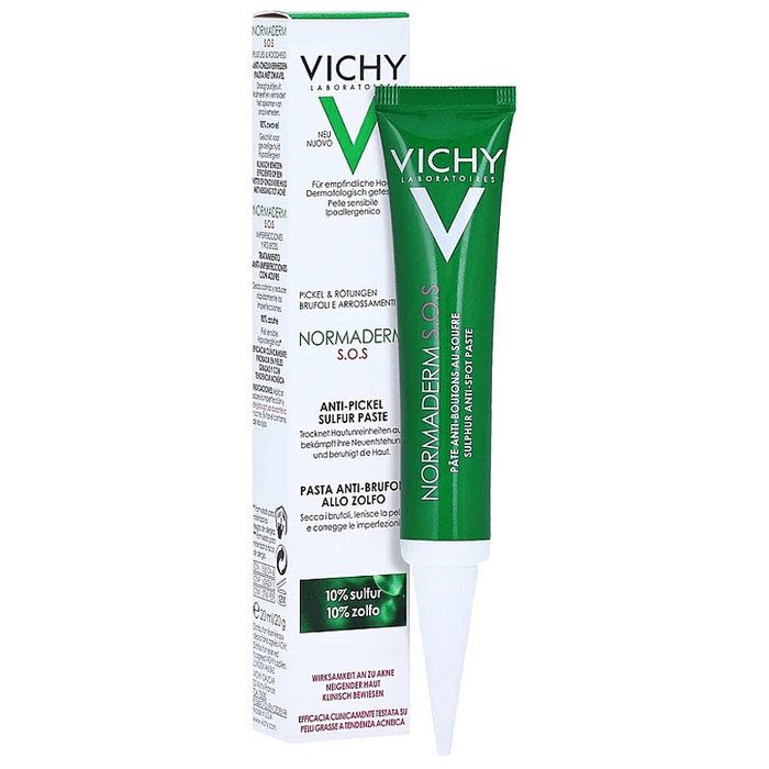 VICHY - Normaderm SOS Anti-Blemish Sulphur Paste - 20ml - 3337875660648