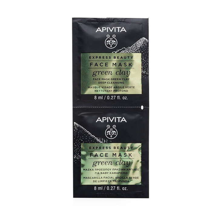APIVITA - Express Beauty Face Mask Green Clay - 8+8ml - 5201279072193