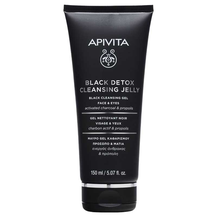 APIVITA - Black Detox Cleansing Jelly Face & Eyes - 150ml - 5201279072926