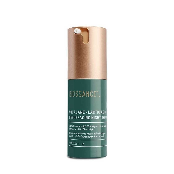 BIOSSANCE - Squalane + Lactic Acid Night Serum - 30ml - 810029620437