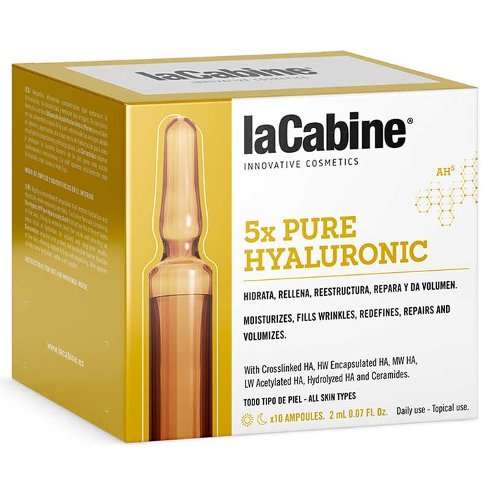 LA CABINE - 5x Pure Hyaluronic Ampoules - 10x2ml - 8435534402822