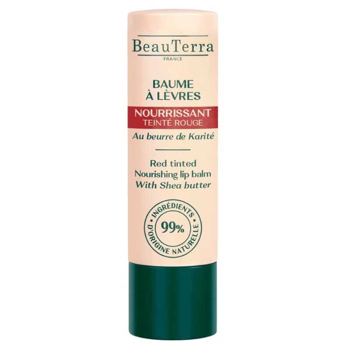 BEAUTERRA - Red Tinted Nourishing Lip Balm - 4gr - 3770008168008