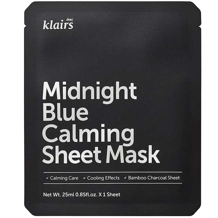 KLAIRS - Midnight Blue Calming Sheet Mask - 25ml - 8809572890222