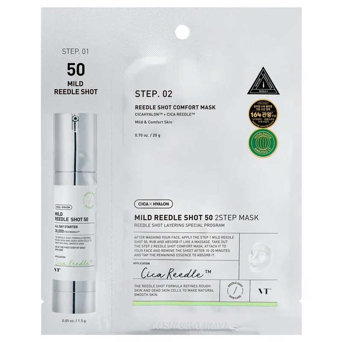 VT COSMETICS - Mild Reedle Shot 50 2Step Mask - 1un - 8803463006020