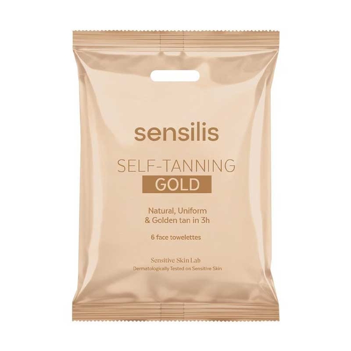 SENSILIS - Self Tanning Gold Wipes - Gold - 6un - 8428749014331
