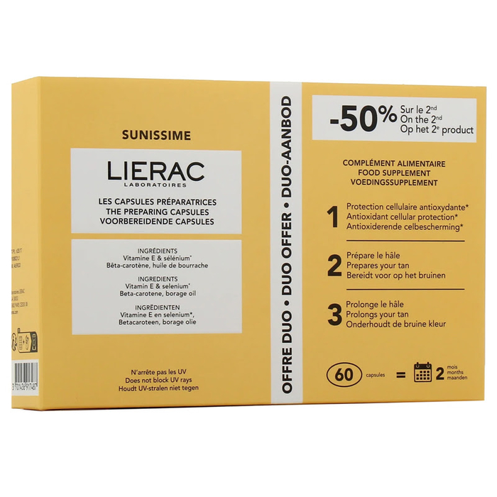 LIERAC - Sunissime The Preparing Capsules - 2x30un - 3701436923693
