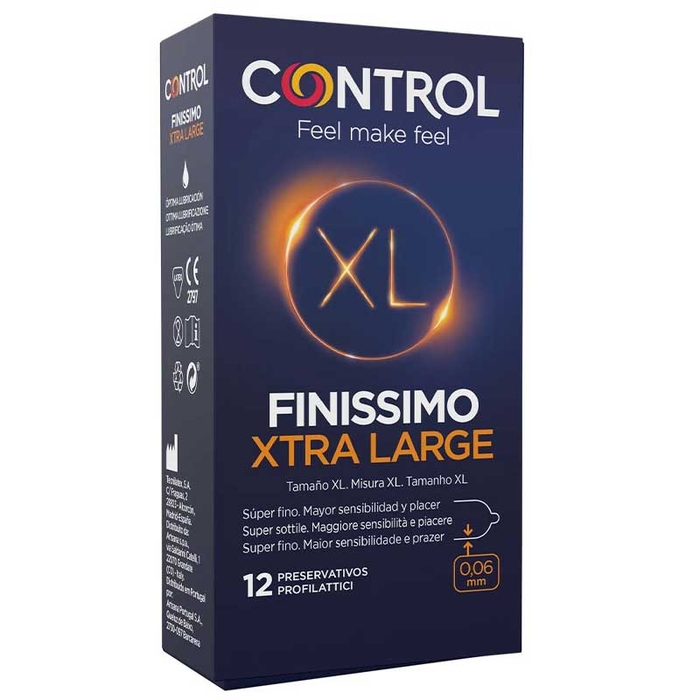 CONTROL - Finissimo XL Xtra Large Condoms - 12un - 8411134140333