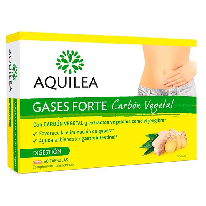AQUILEA - Strong Gases Vegetable Carbon - 60un - 8470001876300