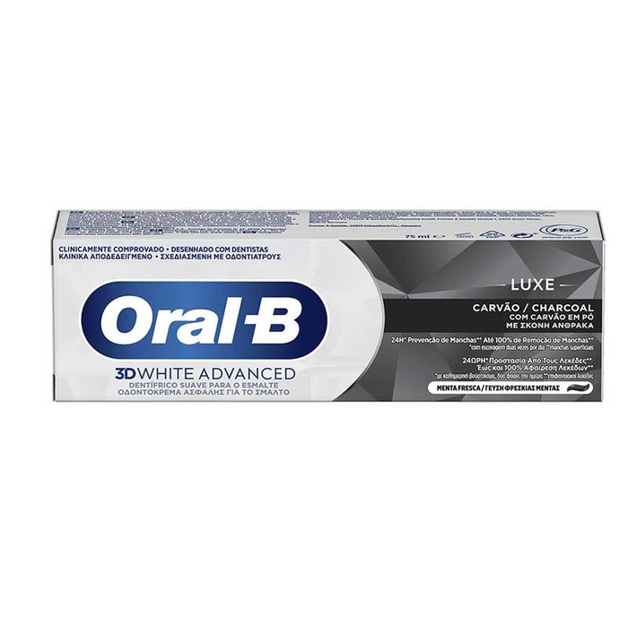 ORAL-B - 3D White Luxe Charcoal Toothpaste - 75ml - 8006540882658