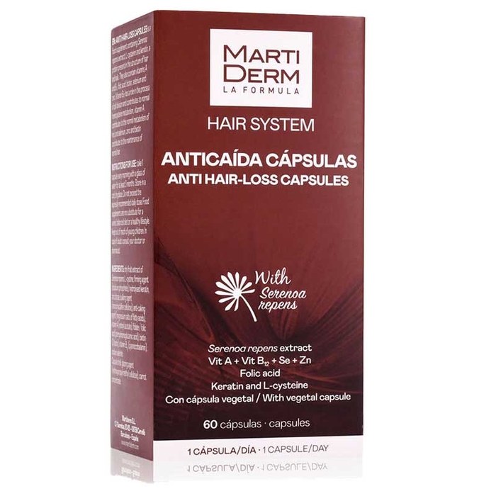 MARTIDERM - Hair System Anti-Hair Loss Capsules - 60un - 8437000435181