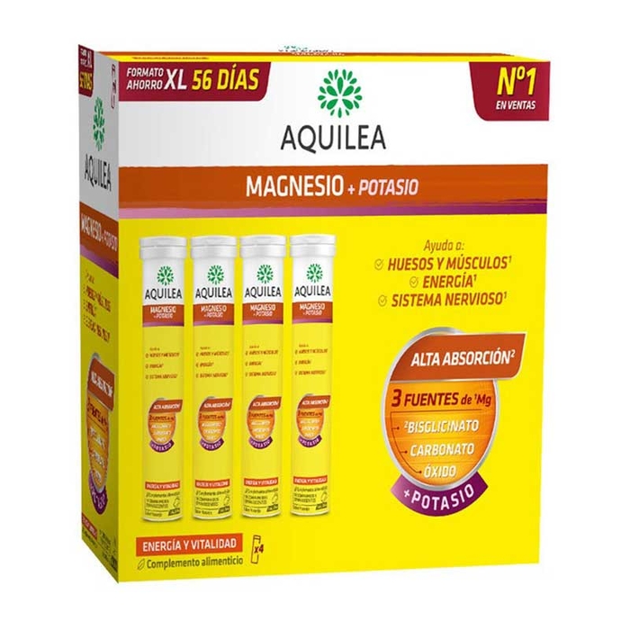 AQUILEA - Magnesium&Potassium Effervescent Tablets - 56un - 8429603001191