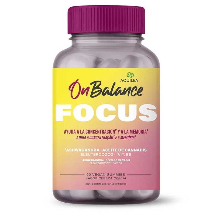 AQUILEA - OnBalance Focus Vegan Gummies - 60un - 8429603002204