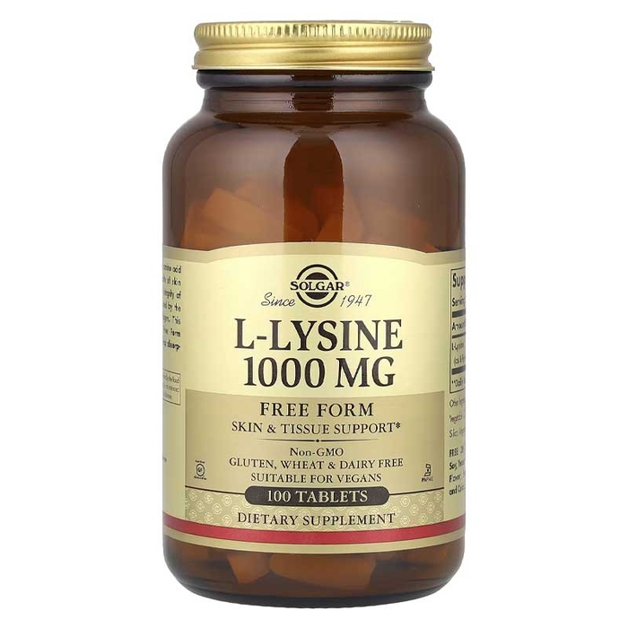 SOLGAR - L-Lysine 1000mg - 100un -  0033984017009
