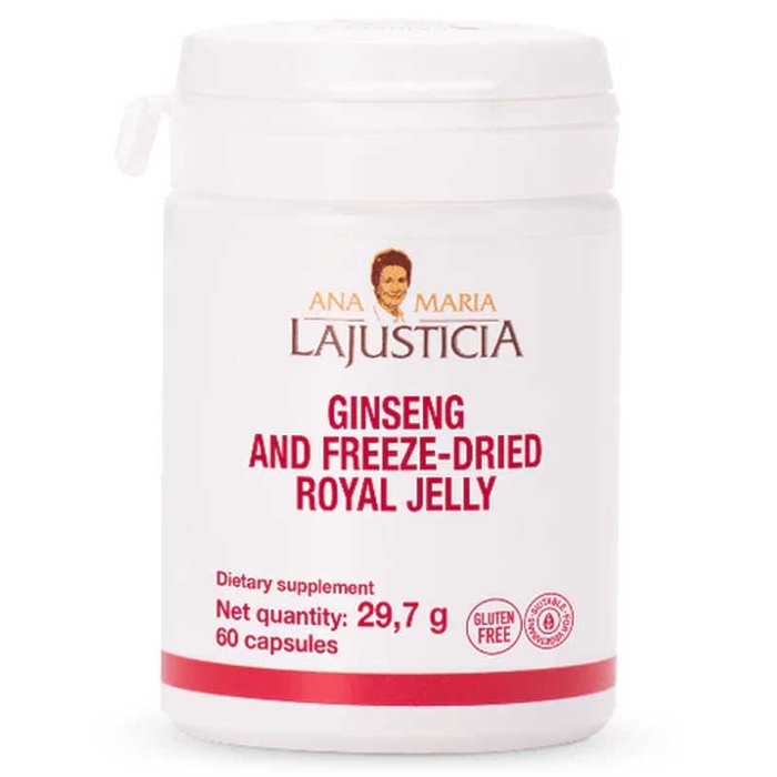 ANA MARIA LAJUSTICIA - Ginseng With Royal Jelly Capsules - 60un - 8436000680195