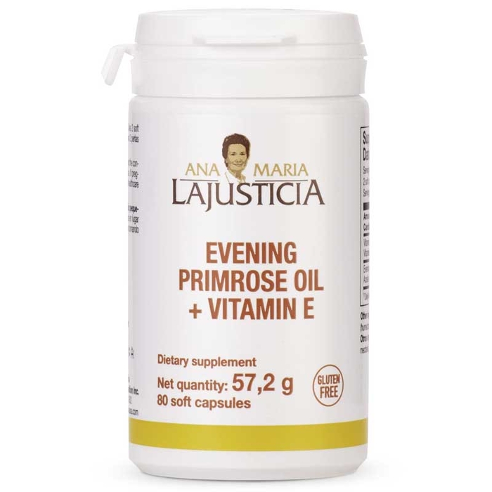 ANA MARIA LAJUSTICIA - Evening Primrose Oil + Vitamin E Pearls - 80un - 8436000683011
