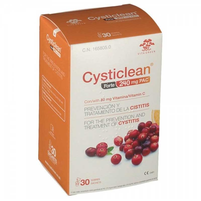 CYSTICLEAN - Strong 240mg PAC + Vitamin C - 30un - 8436031120196