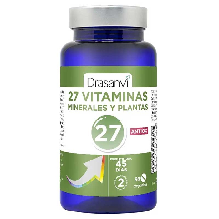 DRASANVI - 27 Vitamins + Minerals & Plants Antiox - 90un - 8436601107800