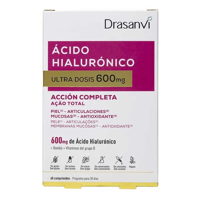 DRASANVI - Hyaluronic Acid Ultra Dose 600mg - 60un - 8436628330304