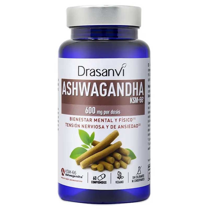 DRASANVI - Ashwagandha KSM 66 - 60un - 8436628330281