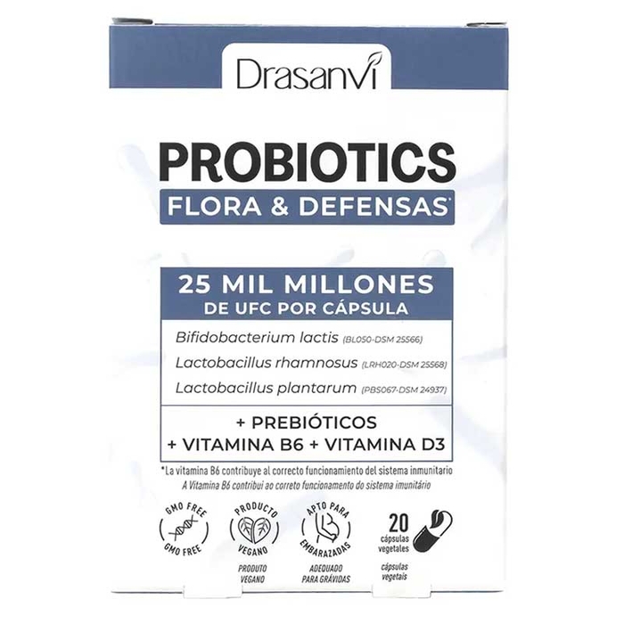 DRASANVI - Probiotics Flora & Defenses  - 20un - 8436601107039