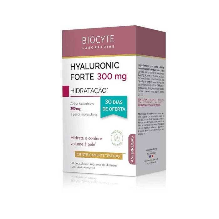 BIOCYTE - Hyaluronic Forte 300mg Hydration - 60un+30un - 3760289221530