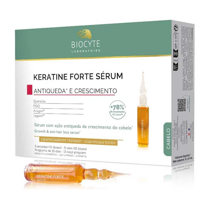BIOCYTE - Keratine Forte Anti-Shute&Growth Serum - 5x9ml - 3401562016107
