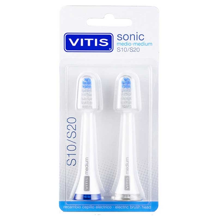 VITIS - Toothbrush Sonic Medium S10/S20 - 2un - 8427426041110