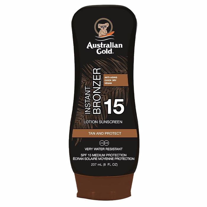 AUSTRALIAN GOLD - Instant Bronzer Lotion Sunscreen SPF15 - 237ml - 54402720981