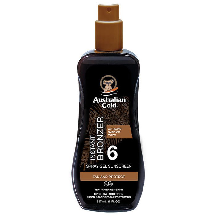 AUSTRALIAN GOLD - Instant Bronzer Spray Gel SPF6 - 237ml - 054402720899