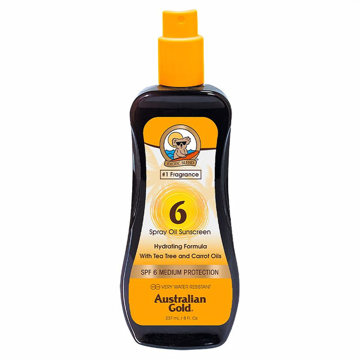AUSTRALIAN GOLD - Spray Oil Sunscreen Hydrating SPF6 - 237ml - 054402510735