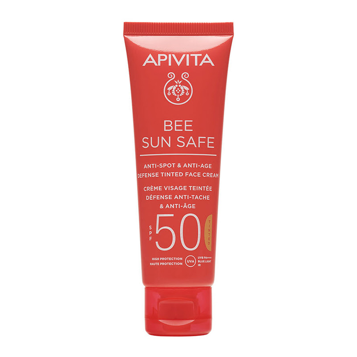 APIVITA - Bee Sun Safe Tinted Face Cream SPF50 - 50ml - 5201279100582