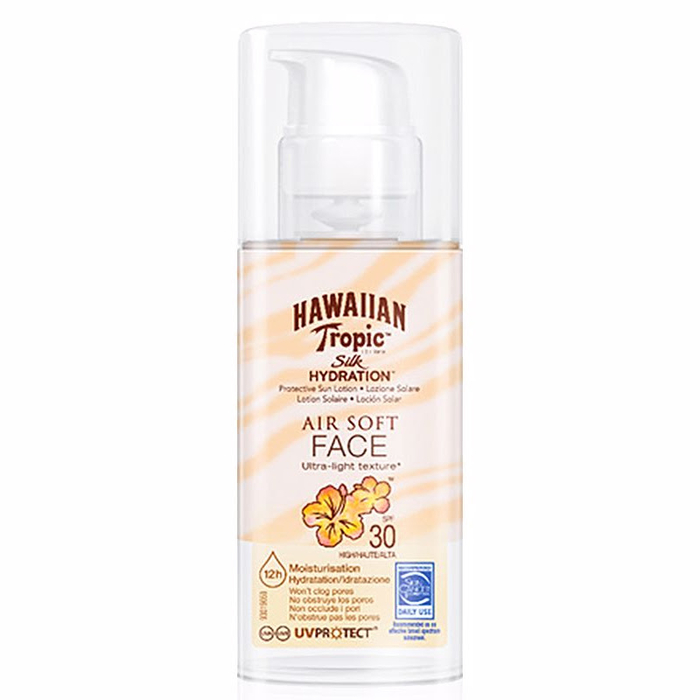 HAWAIIAN TROPIC - Silk Air Soft Face Sun Lotion SPF30 - 50ml - 5099821001919