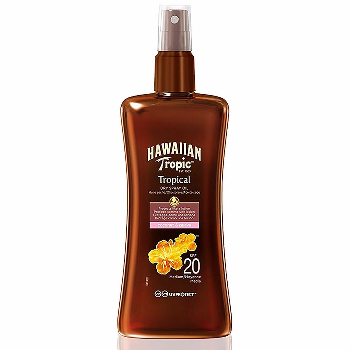 HAWAIIAN TROPIC - Coconut & Guava Dry Oil SPF20 Spray - 200ml - 5099821001230