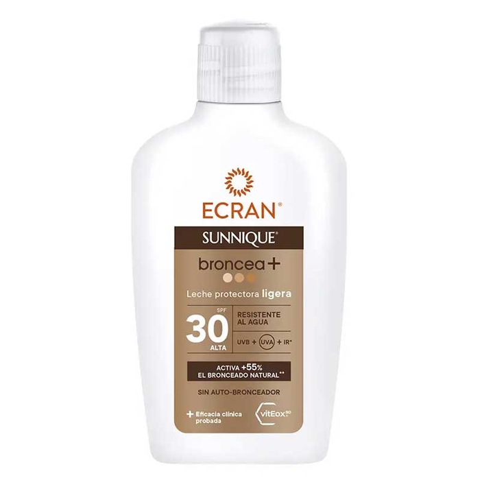 ECRAN - Sunnique Broncea+ Light Protective SPF30 200ml - 8411135008830