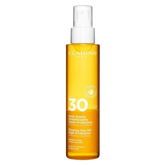 CLARINS - Glowing Sun Body & Hair Oil SPF30 - 150ml - 3666057217357