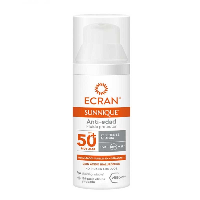 ECRAN - Sunnique Anti-Ageing Facial Fluid SPF50+ - 50ml - 8411135006904