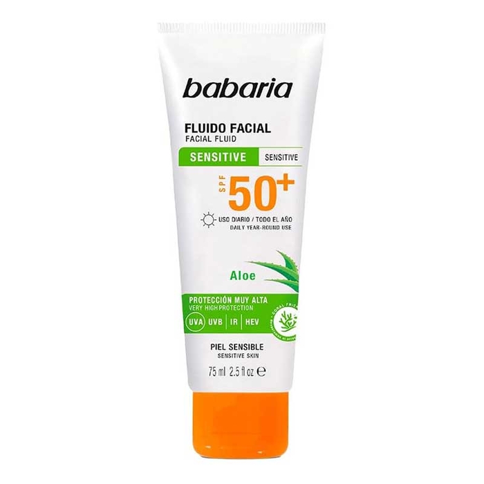 BABARIA - Aloe Vera Facial Sensitive Skin SPF50+  - 75ml - 8410412490054