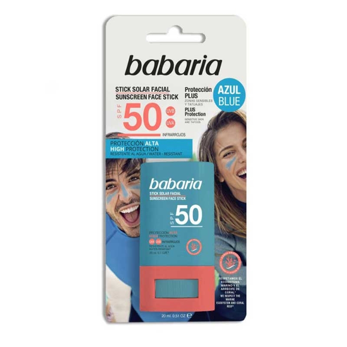 BABARIA - Blue Facial Sun Stick SPF50 - 20gr - 8410412490276